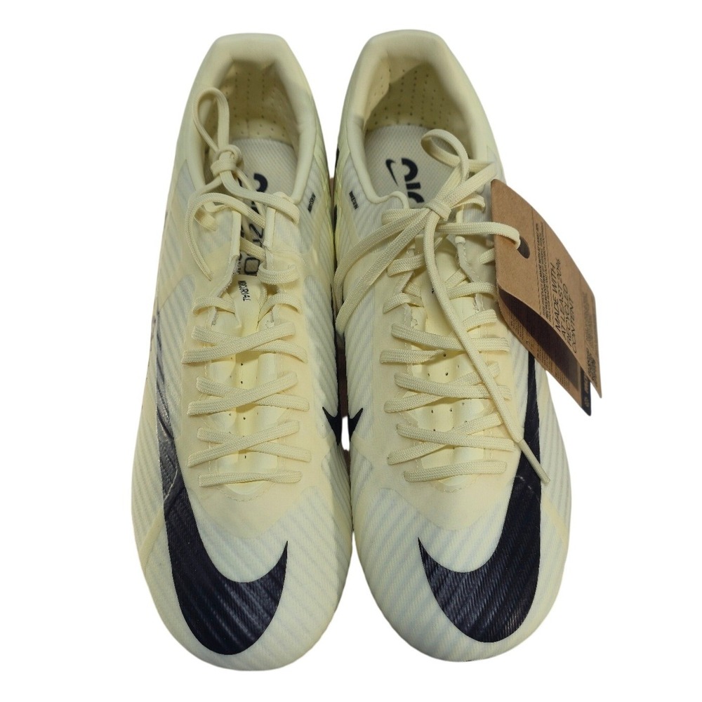 Nike Air Zoom Mercurial Vapor 15 Academy FG/MG Lemonade Blak DJ5631-700 Mens 7.5